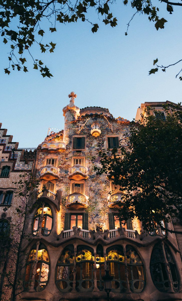 barcelona casa gaudí - brwon and black cathedrla
